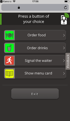 Digitaler Restaurant Service